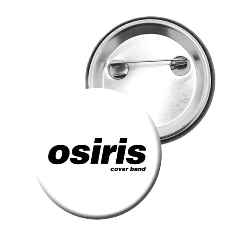 Badge Bouton Logo BLANC